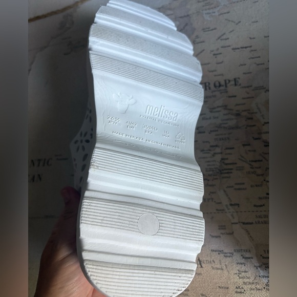 Melissa Kick Off Lace Platform Jelly Shoes Size 10 US 41/42 EU Black Mary Jane - Picture 11 of 14